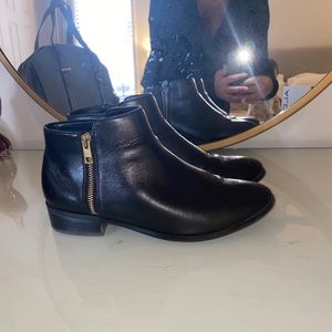 Aldo Black Booties with box